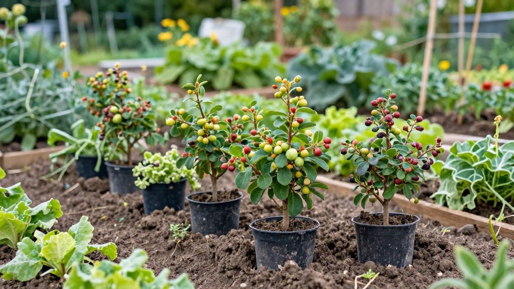 Arbres fruitiers nains pour petit jardin : culture en pot et récolte facile